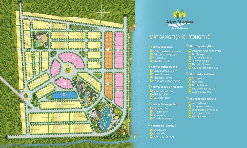 Mặt bằng tổng thể dự án Saigon River Park