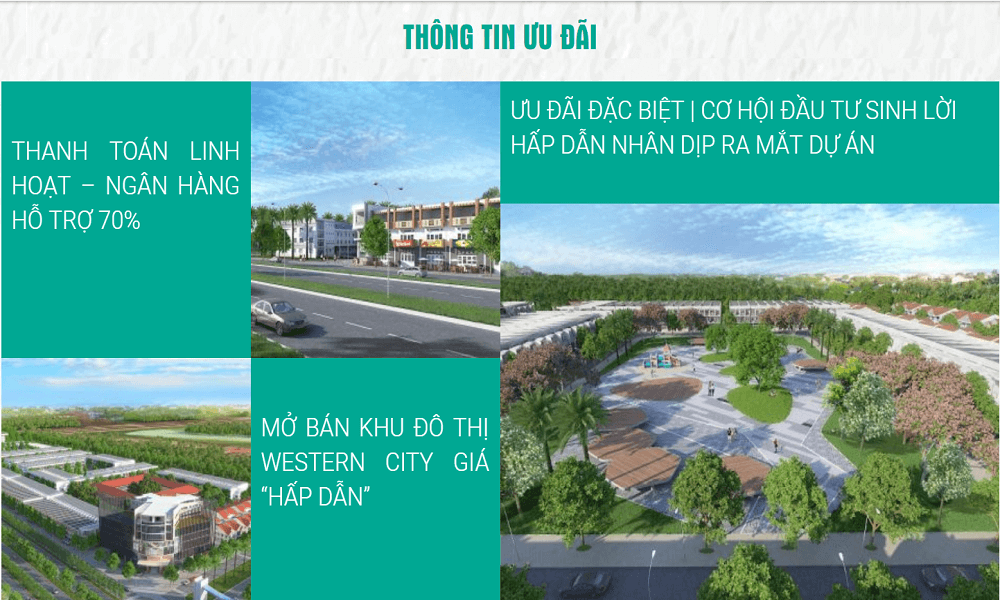 chính sách bán hàng và nhận ưu đãi hấp dẫn khi đầu tư dự án western city bến lức phú an thạnh