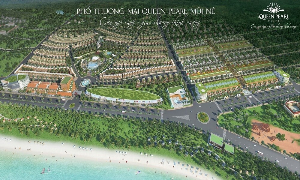 phối cảnh tổng thể dự án queen pearl mũi né phan thiết