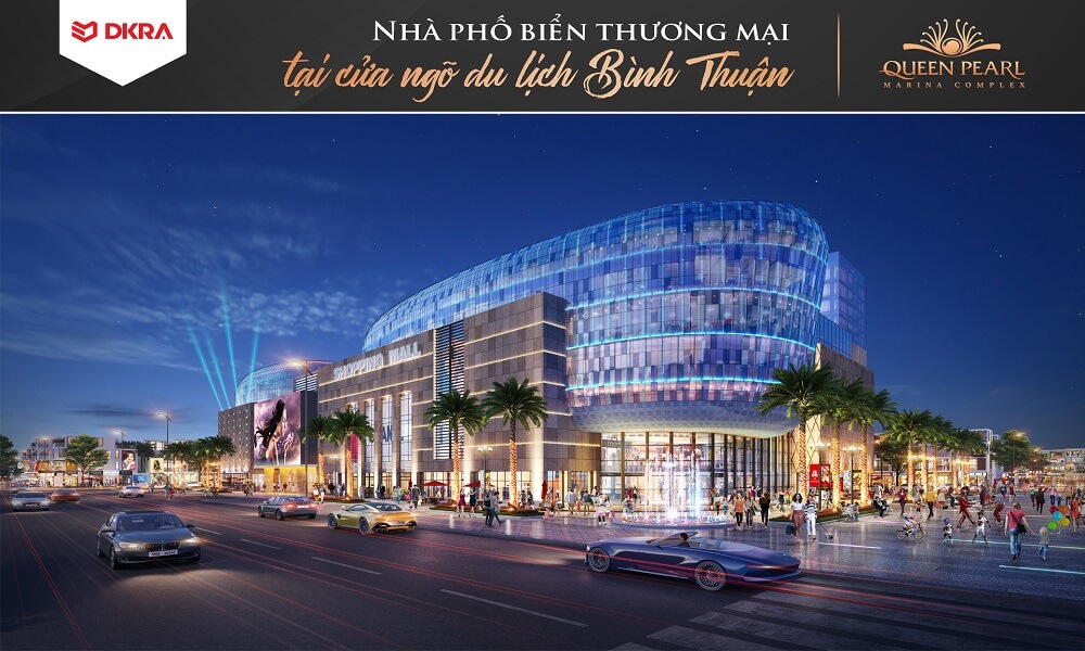 Phối cảnh trung tâm thương mại Queen Pearl Marina Complex