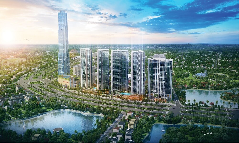 Phối cảnh tổng thể dự án căn hộ Eco Green Saigon phường tân thuận tây, quận 7, Tp Hồ Chí Minh