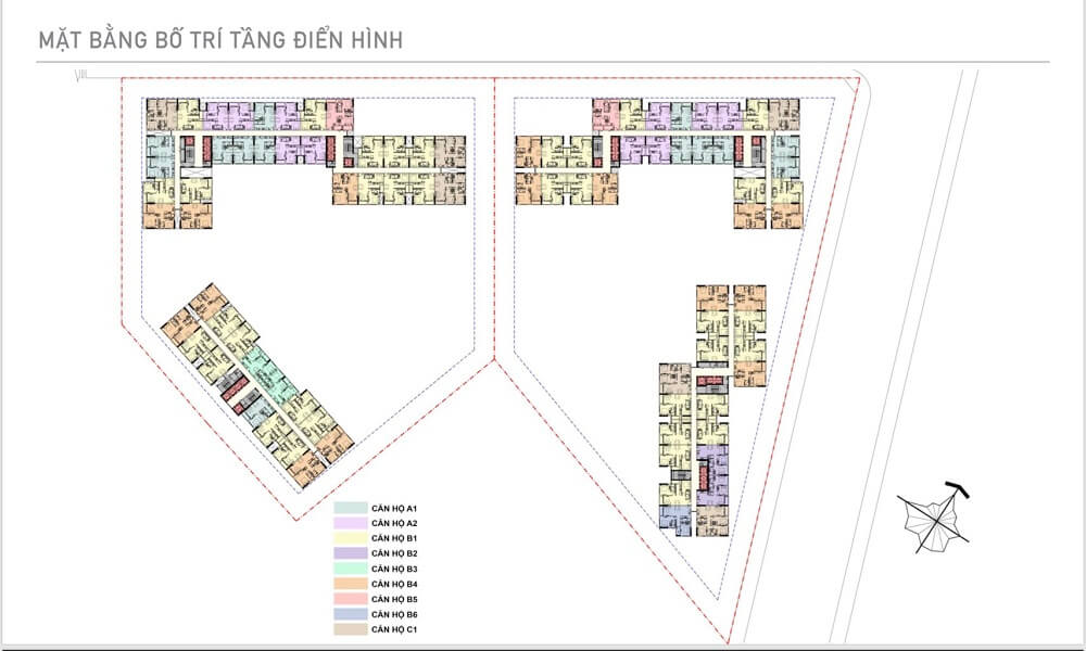 Mặt bằng thiết kế dự án căn hộ Aio City Tên Lửa