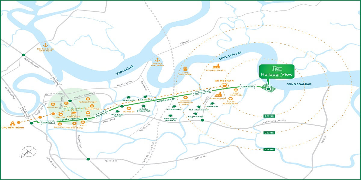 Vị trí dự án Hiệp Phước Harbour View