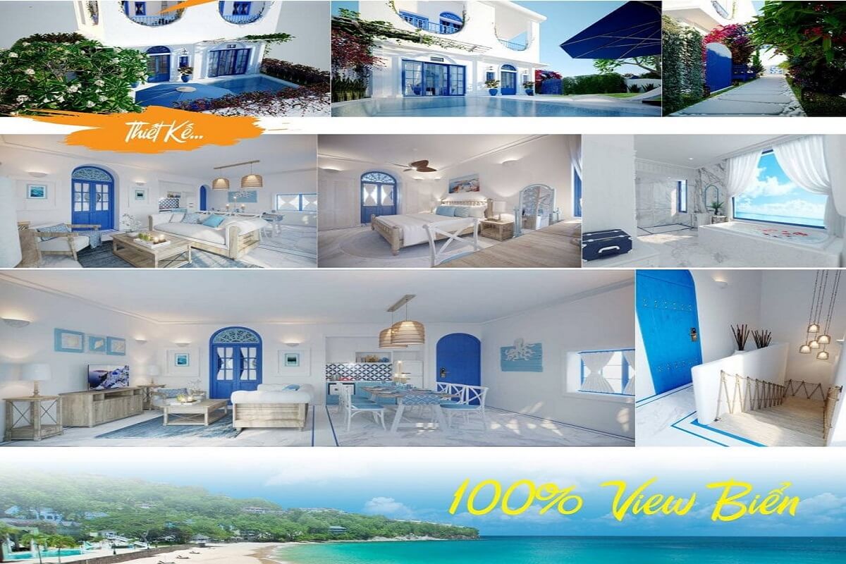 Thiết kế kiến trúc Villa dự án Cam Ranh Bay theo phong cách Santorini Hy Lạp