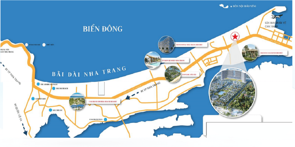 vị trí dự án Cam Ranh Bay