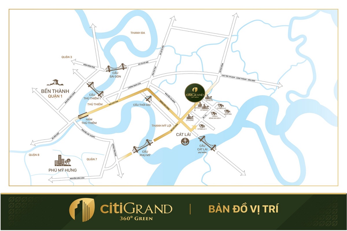 vị trí citi grand kiến á quận 2